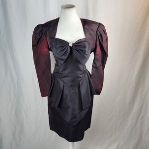 Stunning Two Piece Karen Okada for David Howard Climax Vintage Dress set